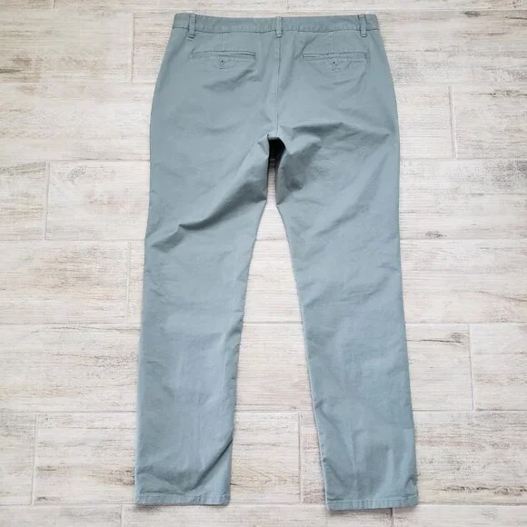 Bonobos Mens Light Green Flat Front Original Slim Chino Pants 36 x 32 - Picture 2 of 9